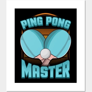 Ping Pong Master Table Tennis Pingpong Posters and Art